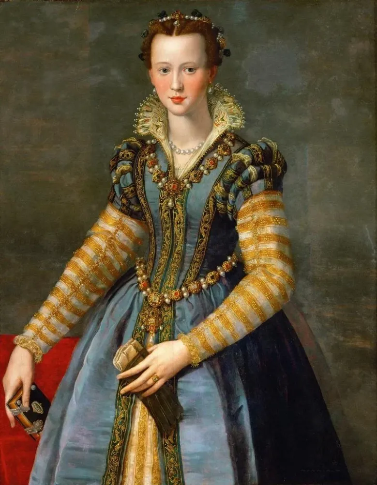 Gemälde Portrait de Marie de Médicis 1540-1557 - Alessandro Allori | Kunstdruck