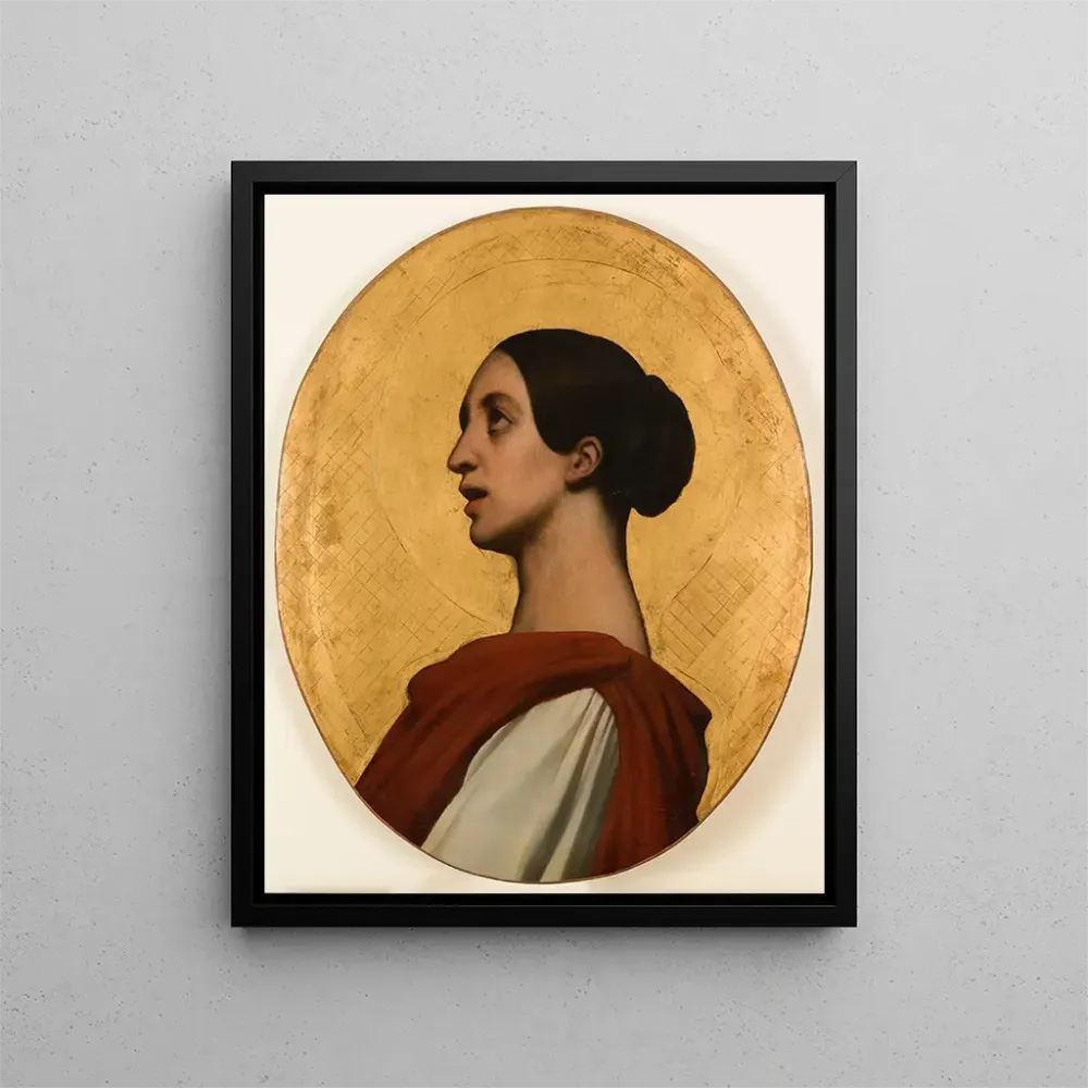 Gemälde Portrait de Pauline Viardot en sainte Cécile - Ary Scheffer | Kunstdruck