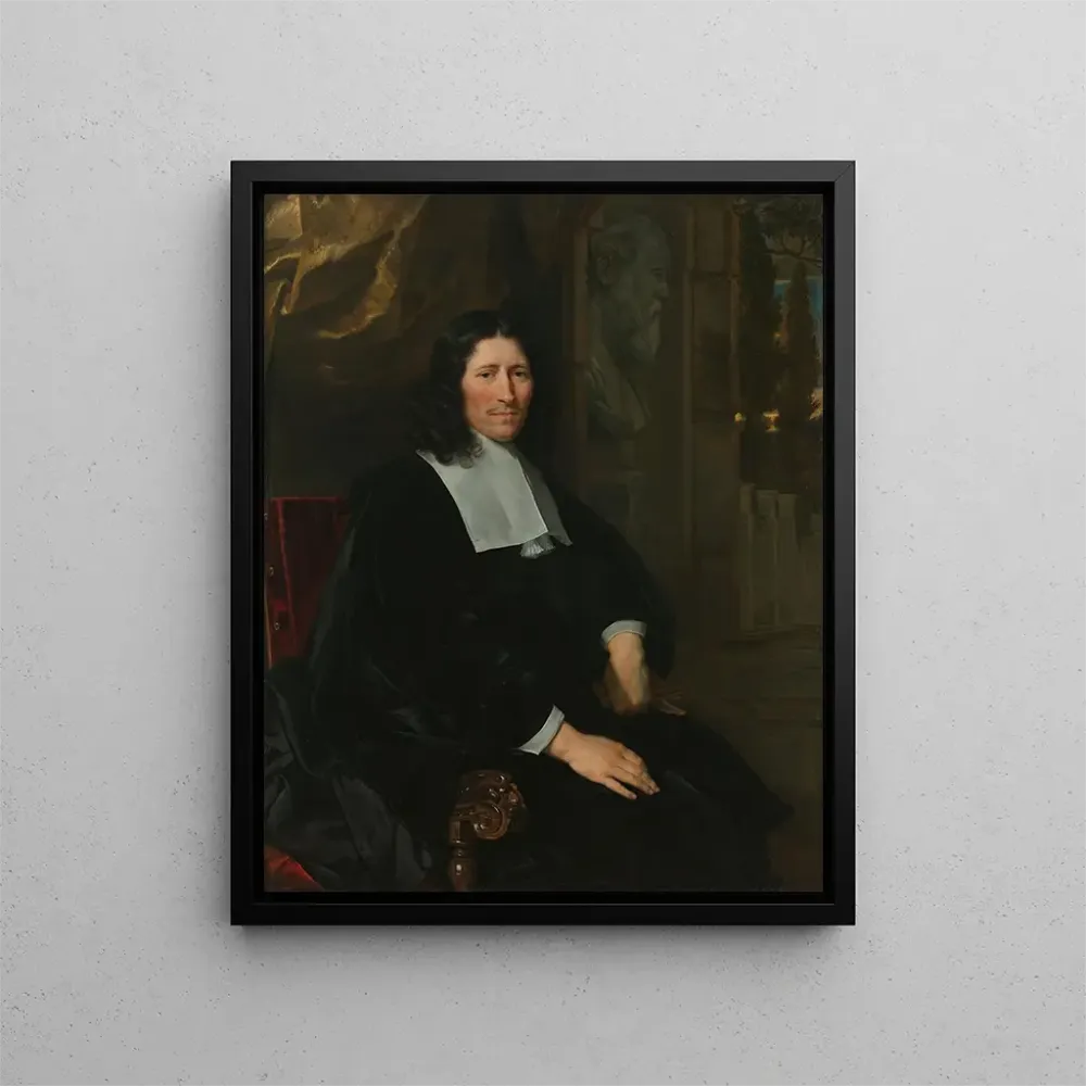Gemälde Portrait de Pieter de la Court - Abraham Lambertsz van den Tempel | Kunstdruck