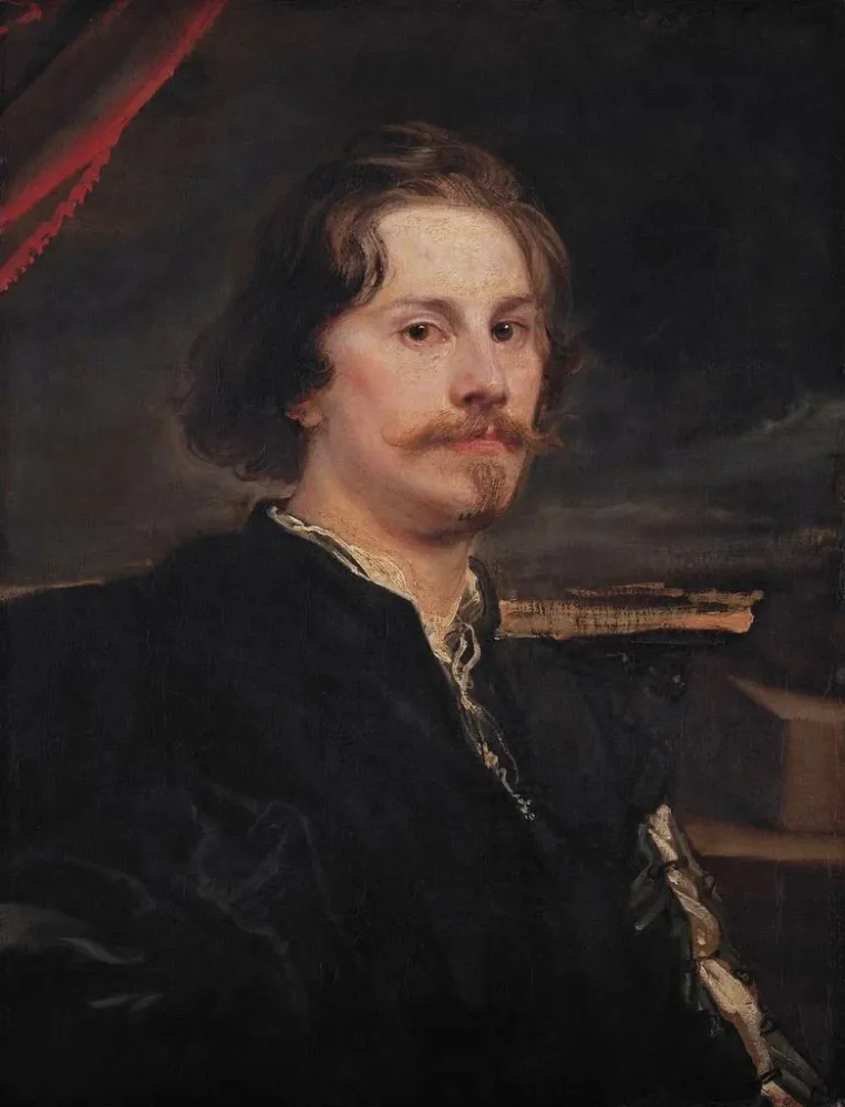 Gemälde Portrait de Pieter Soutman - Antoine van Dyck | Kunstdruck