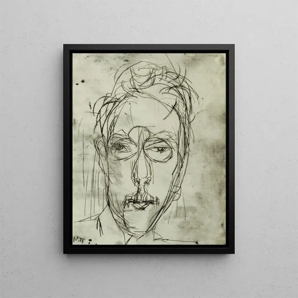 Gemälde Portrait Schaeffer I - Albert Müller | Kunstdruck