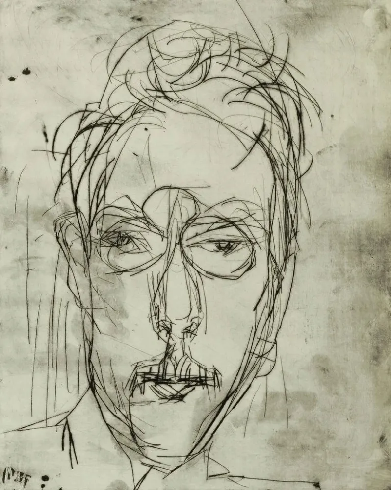 Gemälde Portrait Schaeffer I - Albert Müller | Kunstdruck