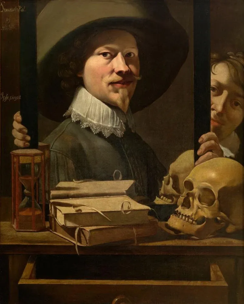 Gemälde Portrait vanité du peintre - Antonie van Steenwinckel | Kunstdruck