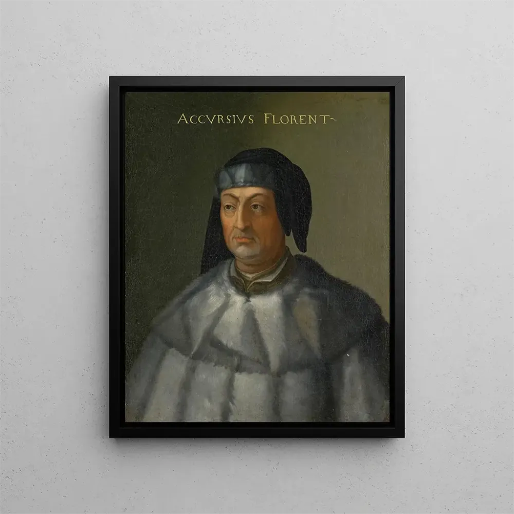 Gemälde Portrait von Accursius - Anonym | Kunstdruck