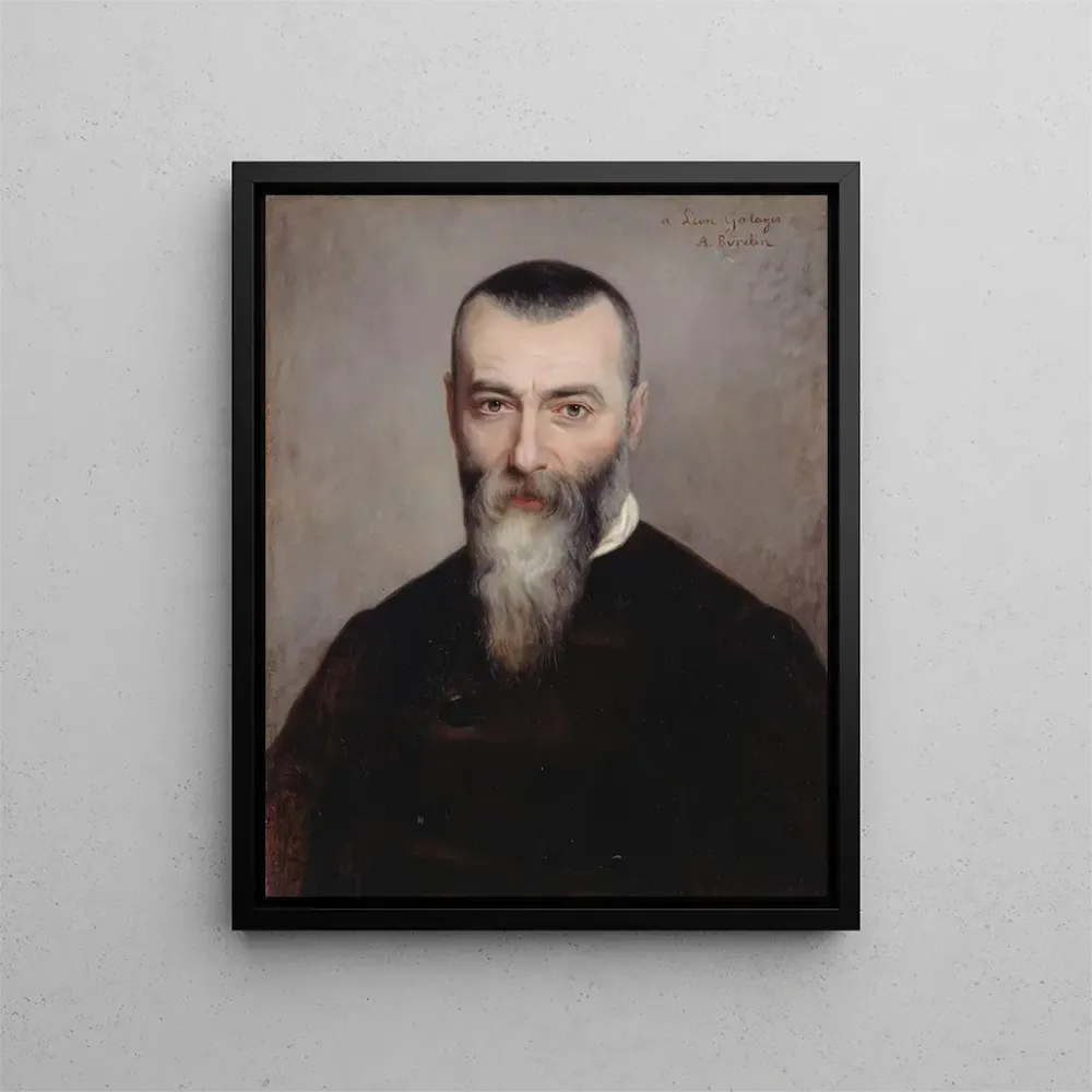 Gemälde Portrait von Alphonse Karr 1808-1890 Journalist und Schriftsteller - Amélie Burdin | Kunstdruck