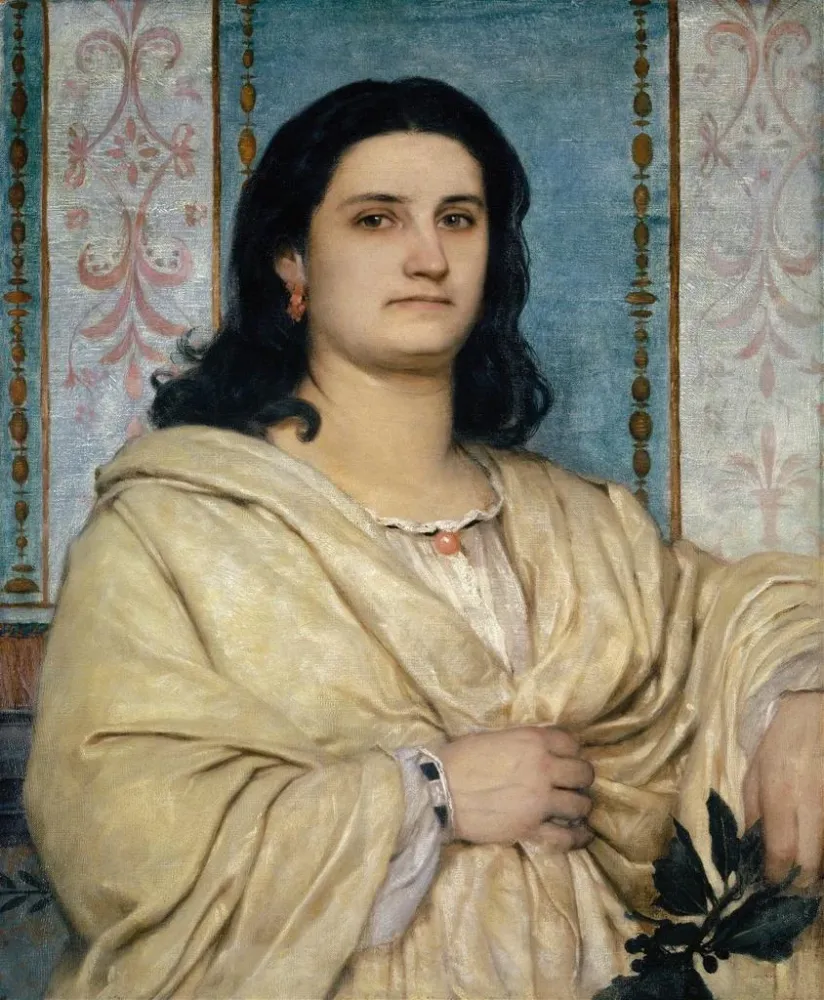 Gemälde Portrait von Angela Böcklin Muse - Arnold Böcklin | Kunstdruck