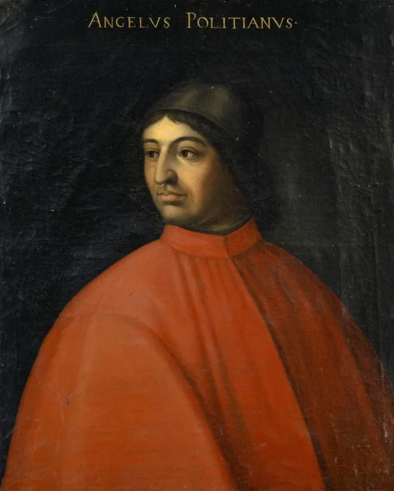 Gemälde Portrait von Angelo Poliziano - Anonym | Kunstdruck