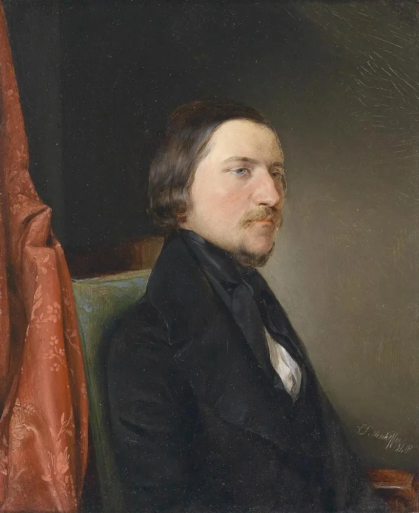 Gemälde Portrait von August Semeleder - August von Pettenkofen | Kunstdruck