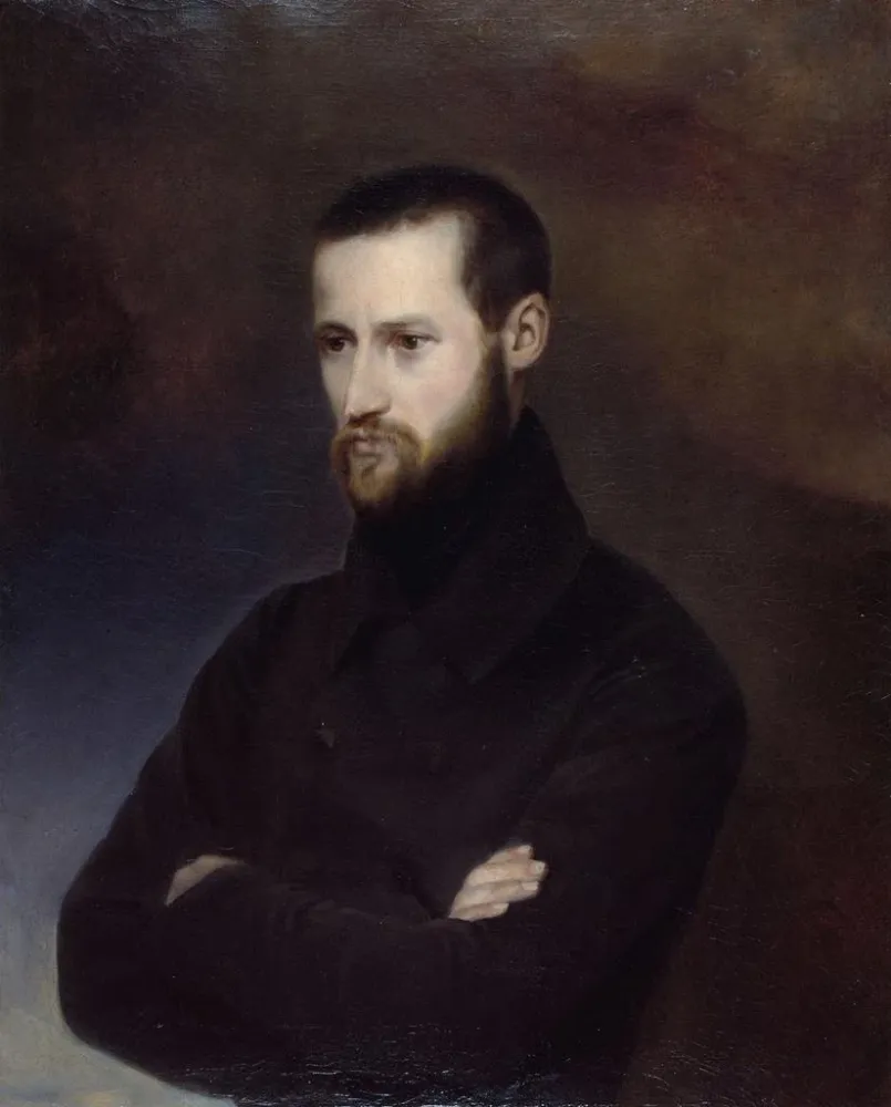 Gemälde Portrait von Auguste Blanqui 1805-1881 Politiker - Amélie-Suzanne Serre | Kunstdruck