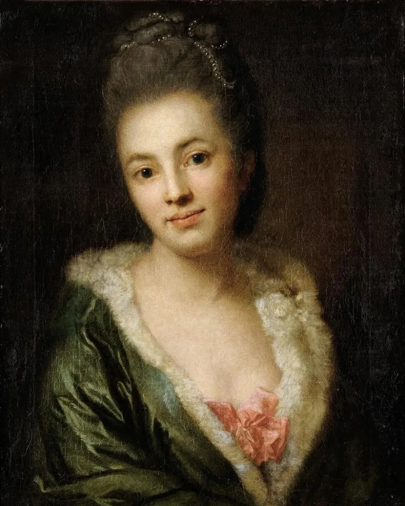 Gemälde Portrait von Auguste Sulzer, der Ehefrau des Künstlers - Anton Graff | Kunstdruck