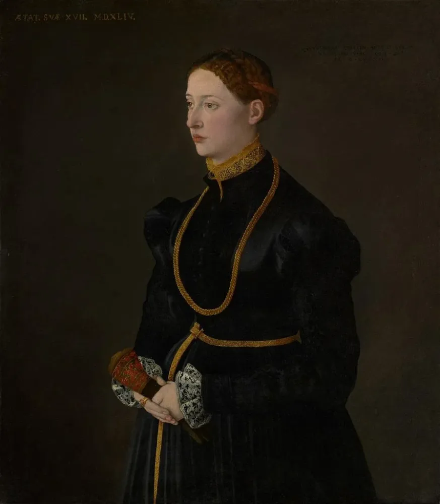Gemälde Portrait von Barbara Kressin - Anonym | Kunstdruck