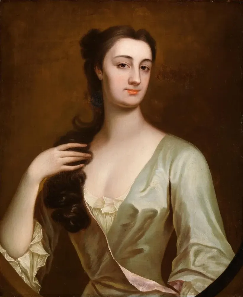 Gemälde Portrait von Cecilia Leeson geborene Leigh d1737 - Anthony Lee | Kunstdruck