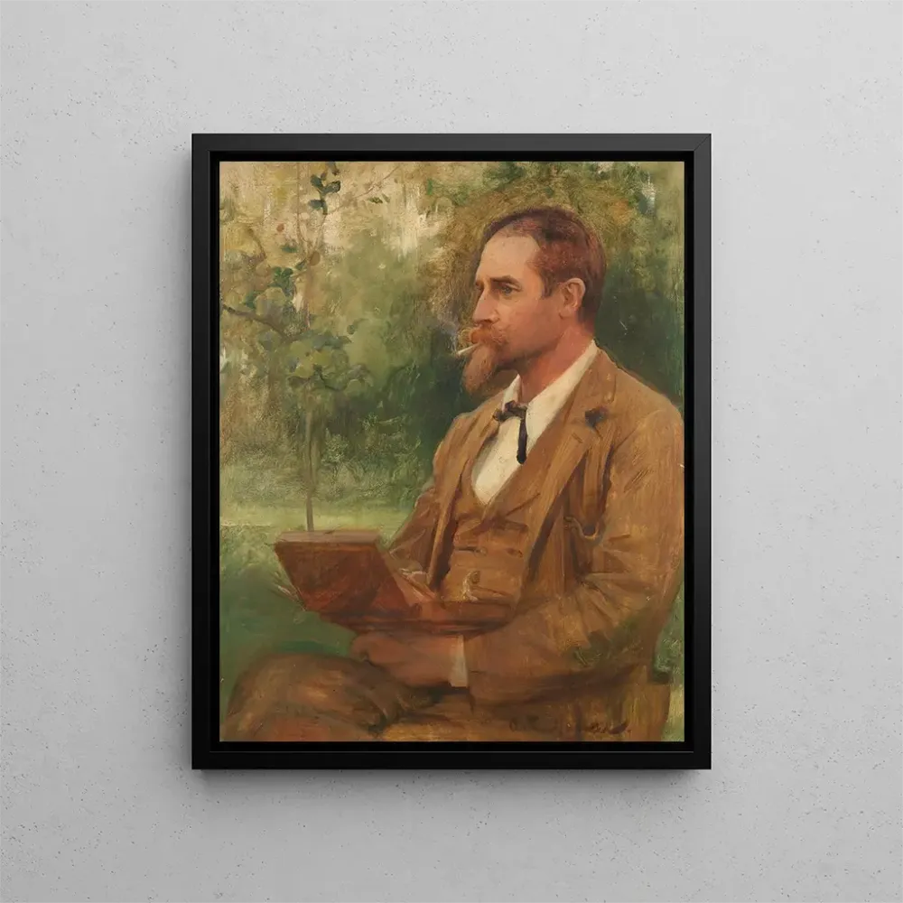 Gemälde Portrait von Edward Onslow Ford R.. - Arthur Hacker | Kunstdruck