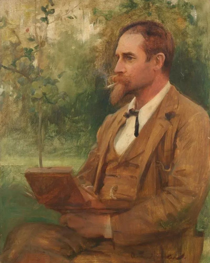 Gemälde Portrait von Edward Onslow Ford R.. - Arthur Hacker | Kunstdruck
