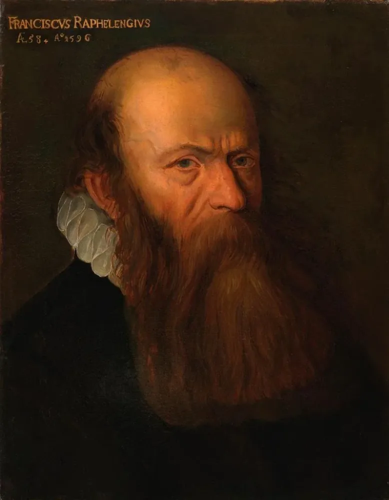 Gemälde Portrait von Franciscus Raphelengius - Albert Thys | Kunstdruck