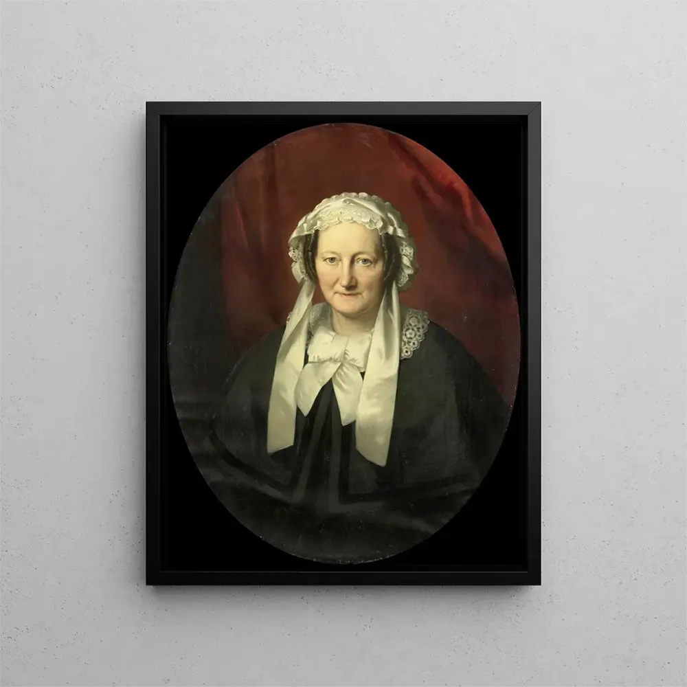 Gemälde Portrait von Johanna Maria Parv, Ehefrau von Hendrik André Cornelis Tierens - Bastiaan De Poorter | Kunstdruck