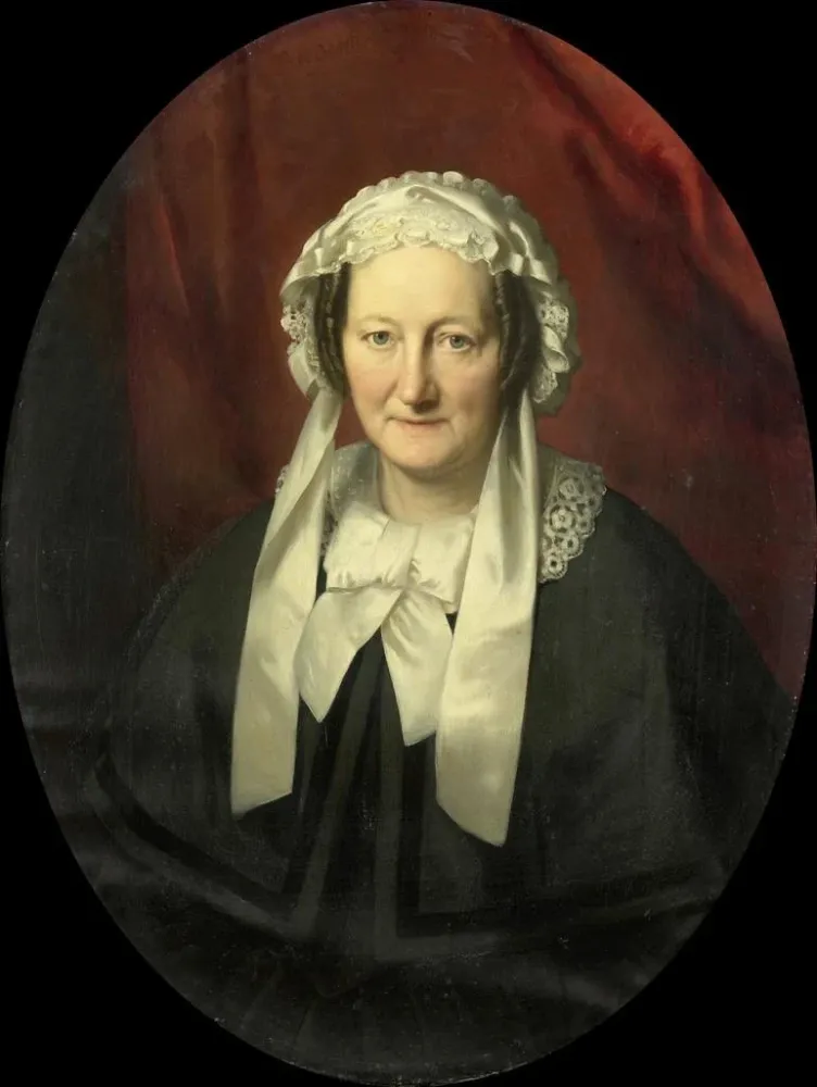 Gemälde Portrait von Johanna Maria Parv, Ehefrau von Hendrik André Cornelis Tierens - Bastiaan De Poorter | Kunstdruck