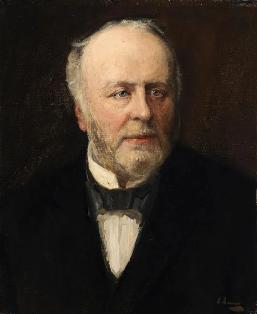 Gemälde Portrait von John Thomas Gilbert (1829 - 1897), Antiquitätenhändler - Sir John Lavery | Kunstdruck