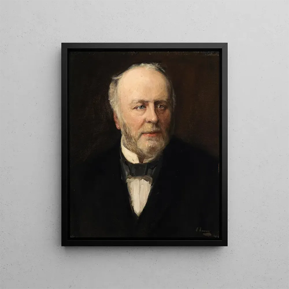 Gemälde Portrait von John Thomas Gilbert (1829 - 1897), Antiquitätenhändler - Sir John Lavery | Kunstdruck