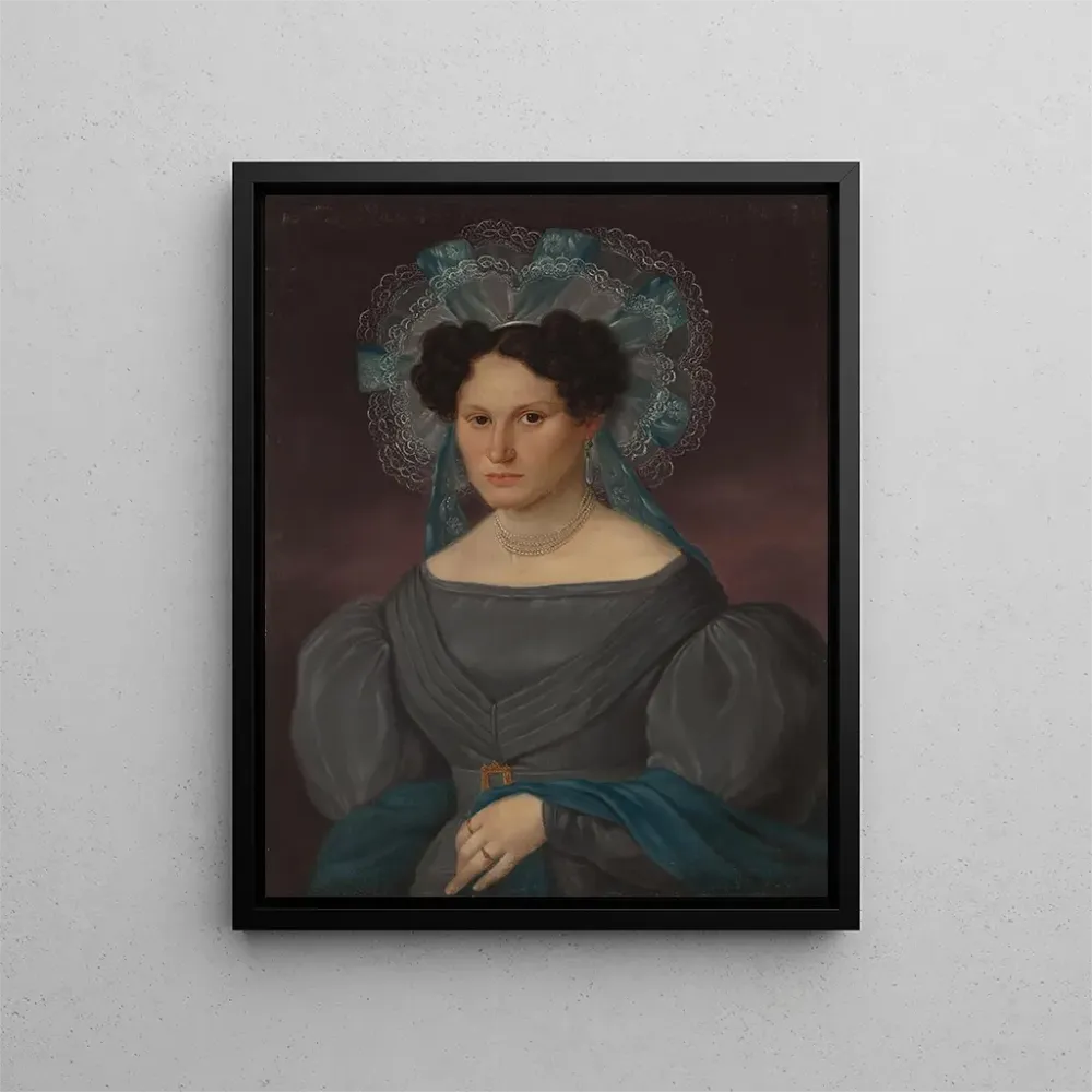 Gemälde Portrait von Éléonore Gomliska und Pelletier - Anonym | Kunstdruck