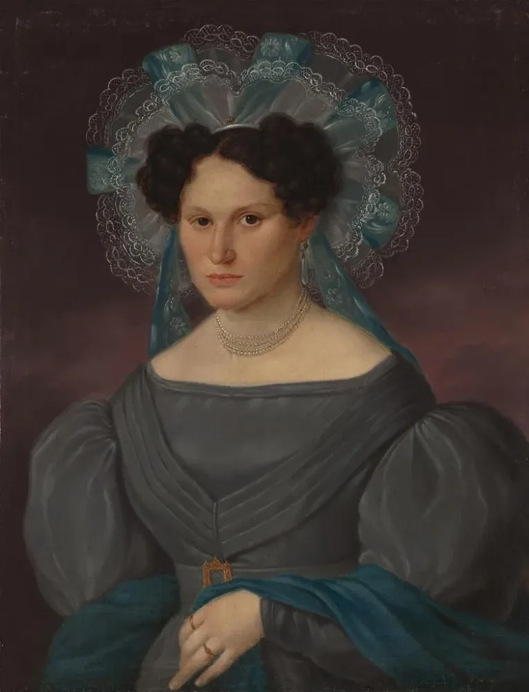 Gemälde Portrait von Éléonore Gomliska und Pelletier - Anonym | Kunstdruck