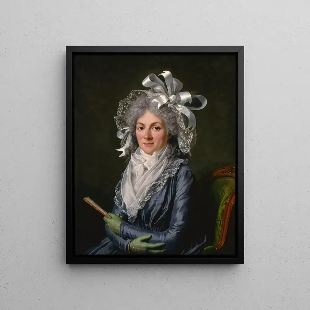 Gemälde Portrait von Madame de Genlis - Adélaïde Labille-Guiard | Kunstdruck
