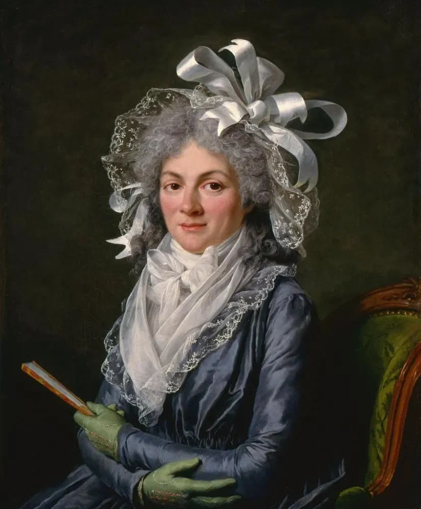 Gemälde Portrait von Madame de Genlis - Adélaïde Labille-Guiard | Kunstdruck