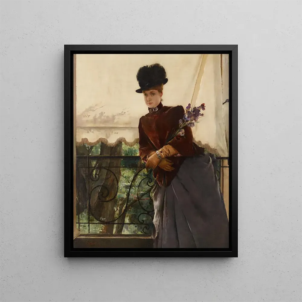 Gemälde Portrait von Mademoiselle Dubois - Alfred Stevens | Kunstdruck
