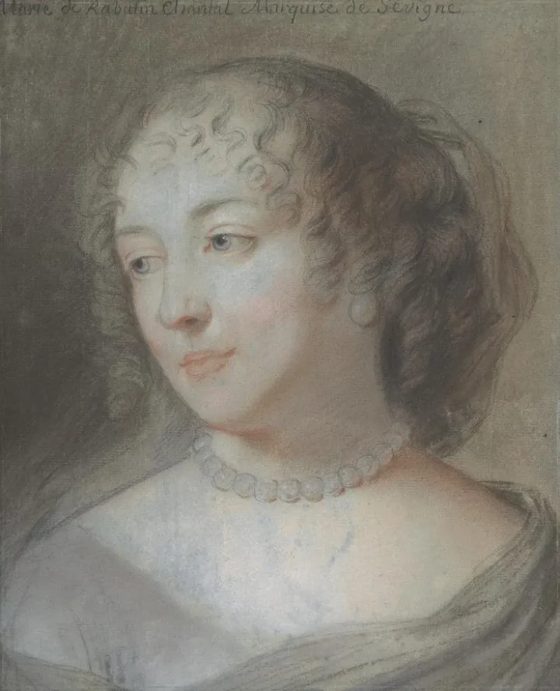Gemälde Portrait von Marie de Rabutin-Chantal Marquise de Sévigné - Nach Claude Lefebvre | Kunstdruck