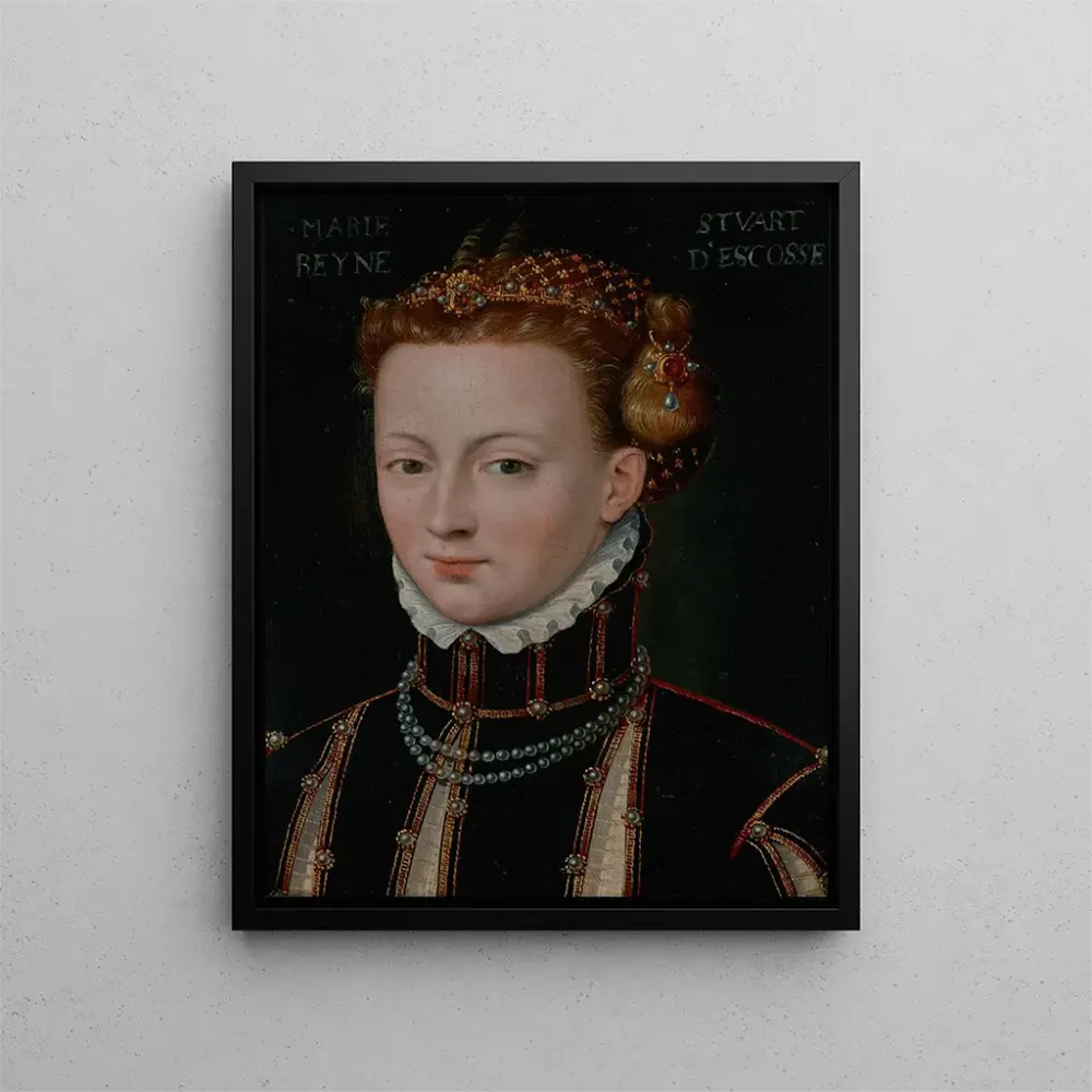 Gemälde Portrait von Marie Stuart 1542-1587 - Anonym | Kunstdruck