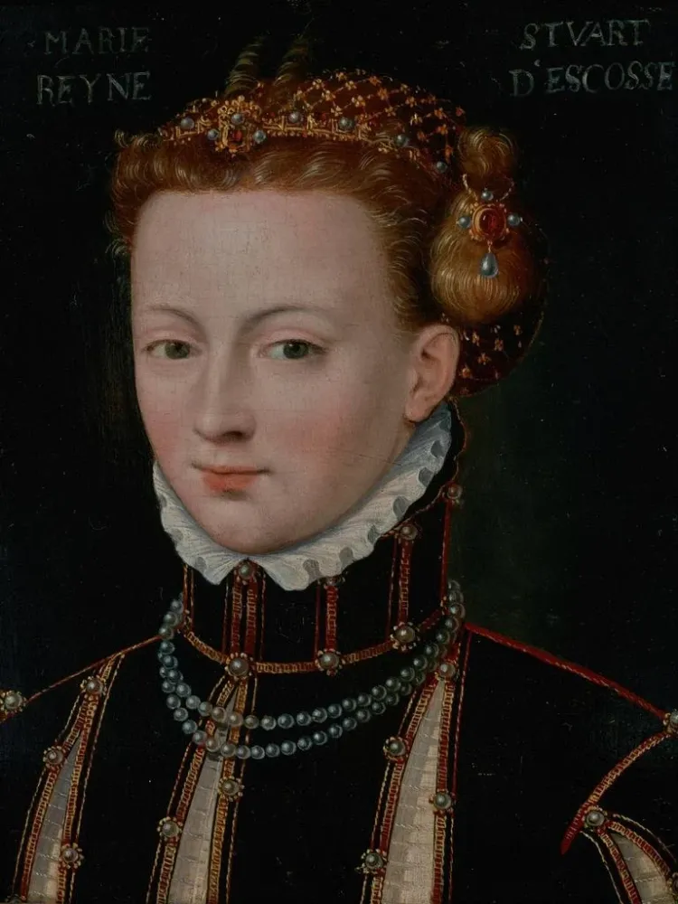 Gemälde Portrait von Marie Stuart 1542-1587 - Anonym | Kunstdruck