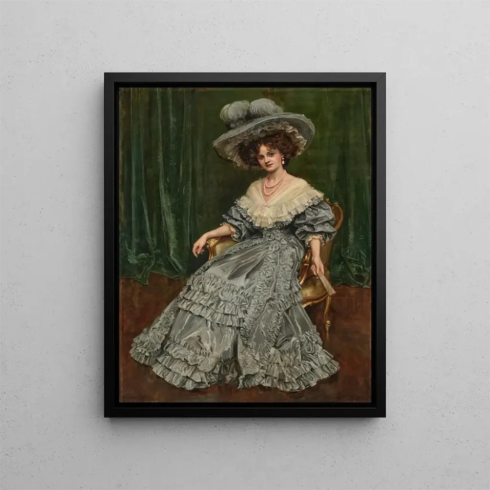 Gemälde Portrait von Miss Gertie Millar, später Countess Dudley - Albert Henry Collings | Kunstdruck