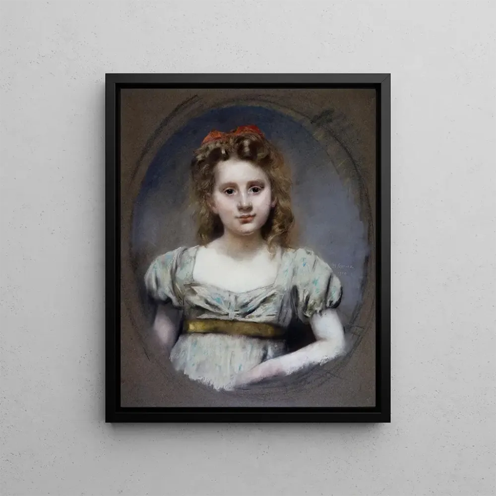 Gemälde Portrait von Mlle Suzanne Malvesin, 12 Jahre - Henri Gervex | Kunstdruck