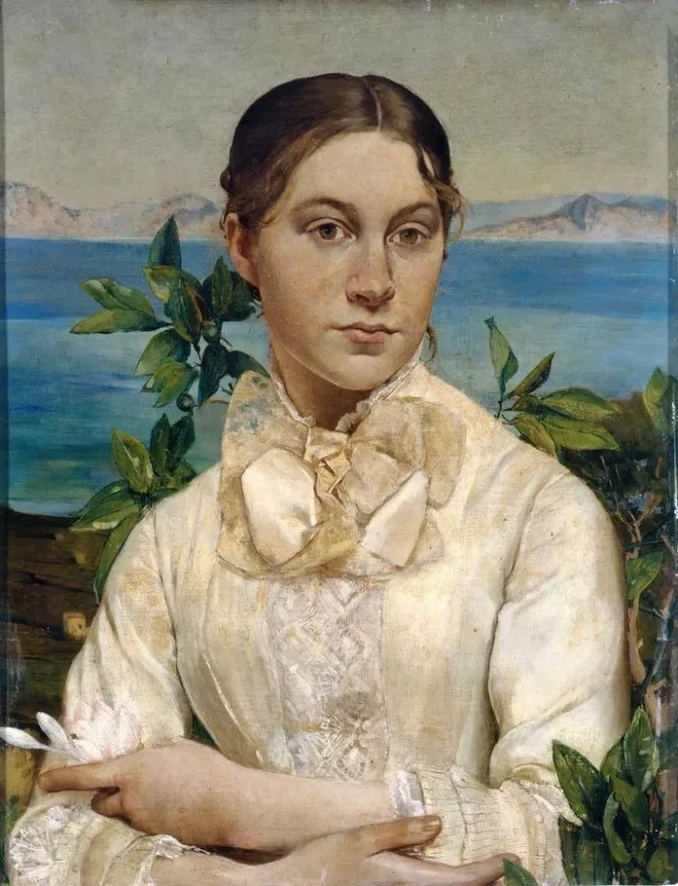 Gemälde Portrait von Nomi Renan, zehn - siebzehn Jahre - Ary Cornelis Renan