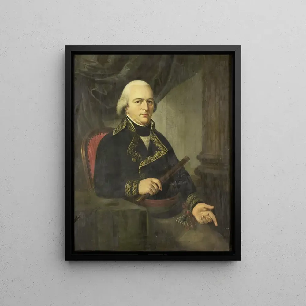 Gemälde Portrait von Pieter Gerardus van Overstraten, Generalgouverneur der Niederländischen Ostindien - Adriaan de Lelie...