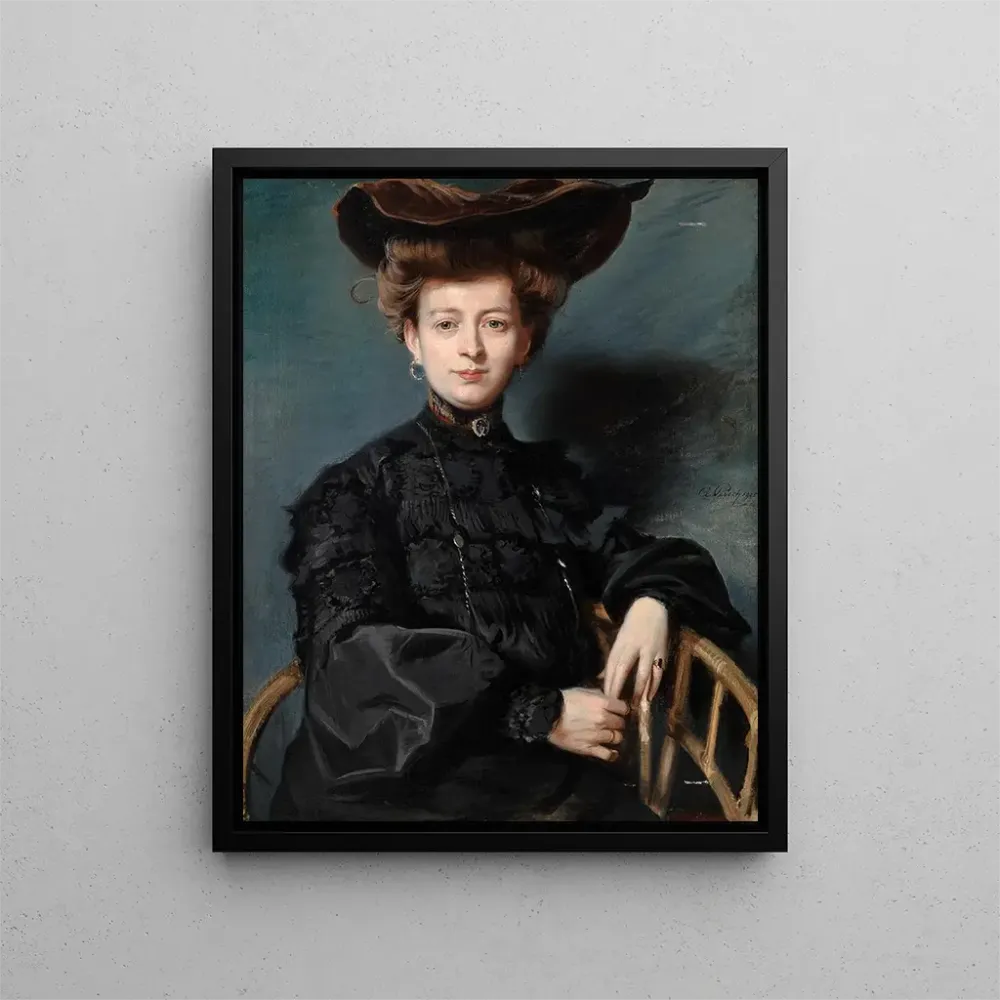 Gemälde Portrait von Thérèse Hannack - Adolf Pirsch
