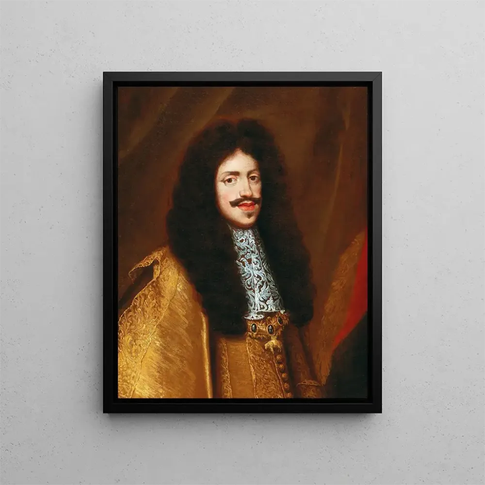 Gemälde Porträt des Kaisers Leopold I., junger Mann, mit dem Orden der Goldenen Vlies - Benjamin von Block | Kunstdruck
