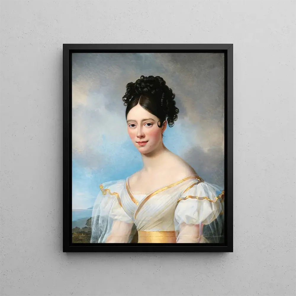 Gemälde Porträt vermutete Maria Malibran - Alexandre-Jean Dubois-Drahonet | Kunstdruck