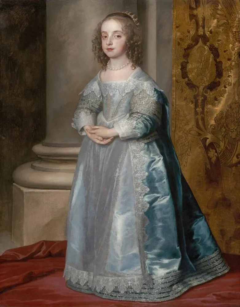 Gemälde Prinzessin Mary, Tochter von Karl I. - Antoine van Dyck | Kunstdruck