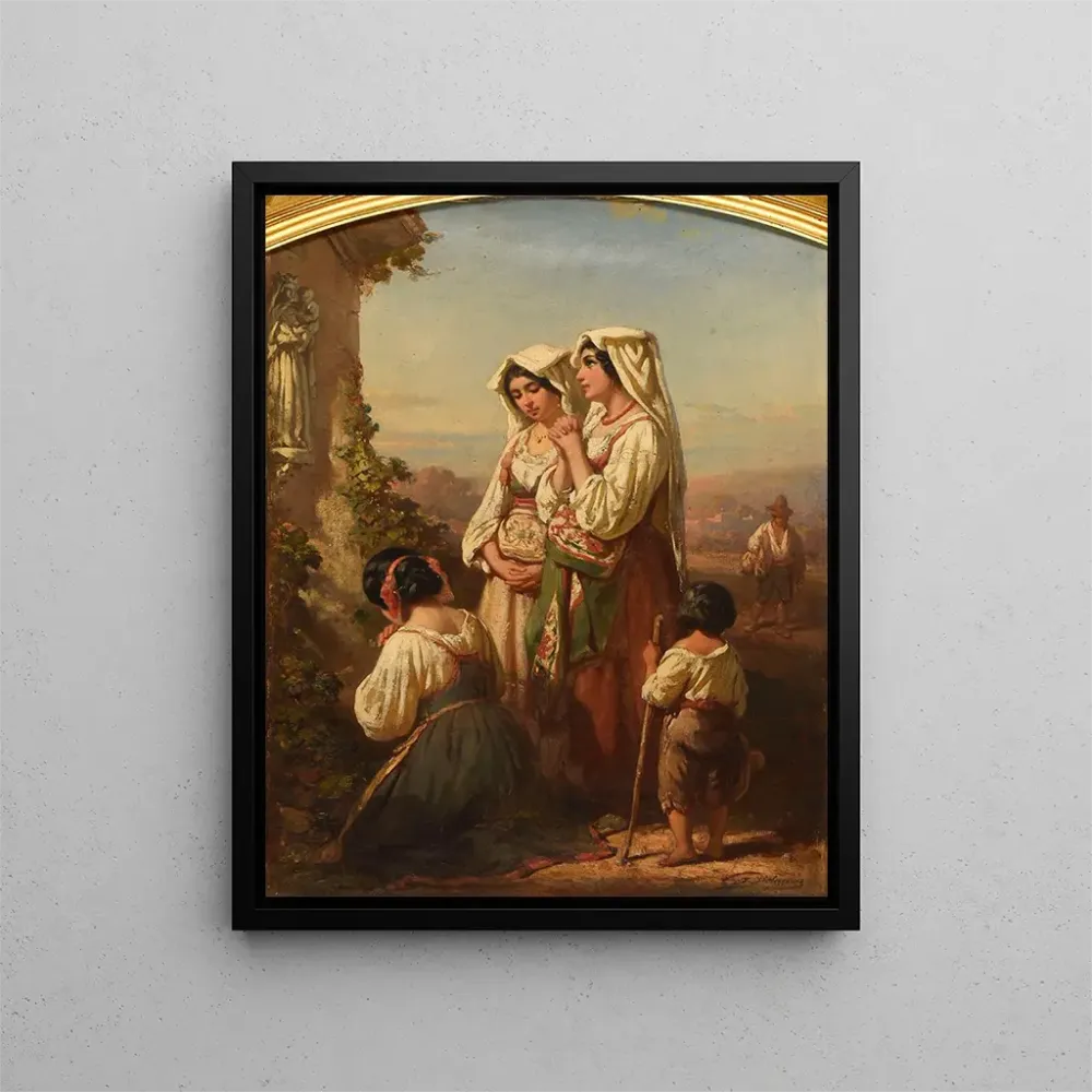 Gemälde Prières à la Madone - Auguste Delacroix | Kunstdruck