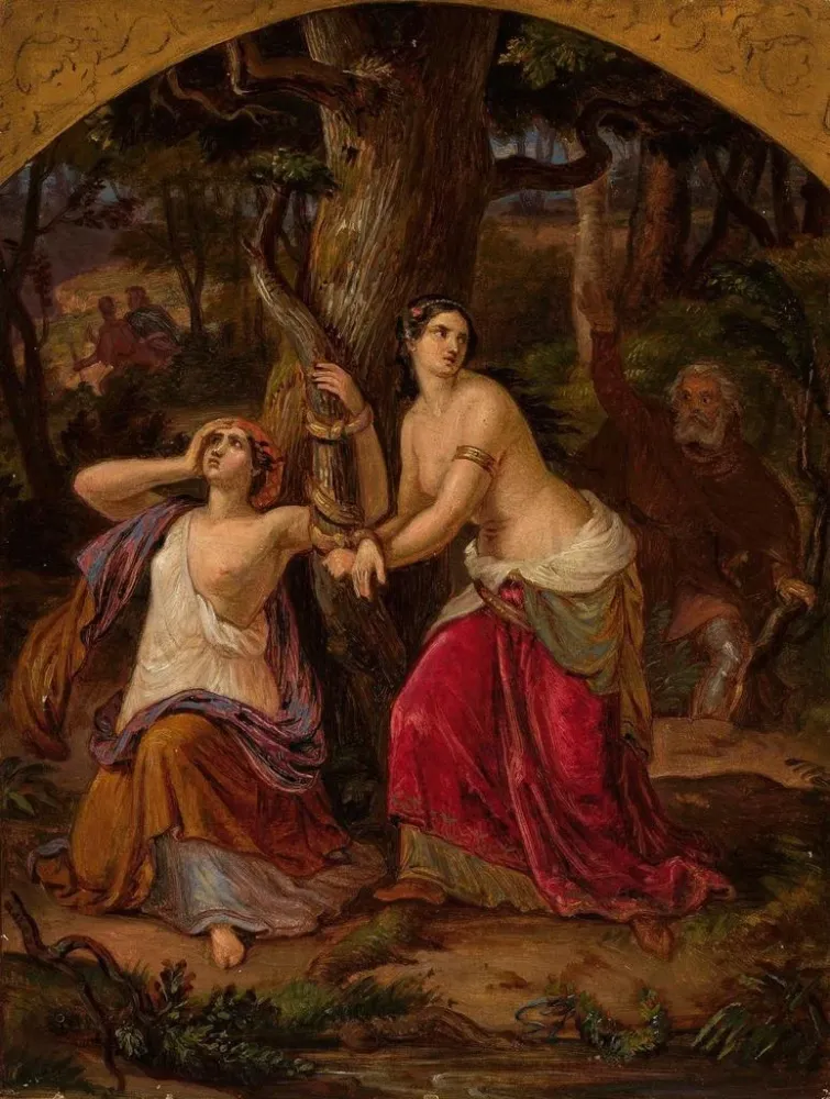 Gemälde Prisonniers - Aleksander Lesser | Kunstdruck
