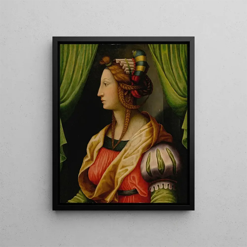 Gemälde Profil einer Frau mit dem idealen Kopf - Antonio di Donnino del Mazziere | Kunstdruck