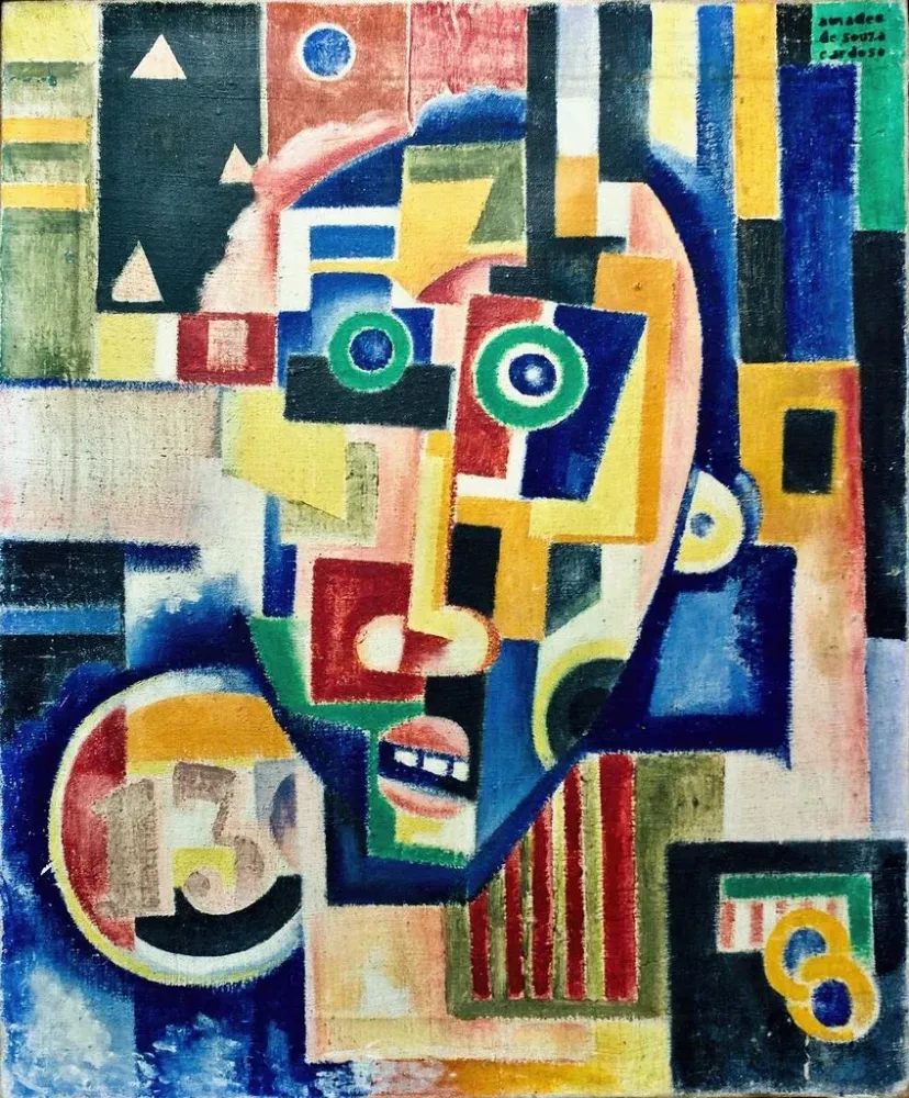 Gemälde Promontory Head Indigo Mers d'Ossian Rose Orange - Amadeo de Souza-Cardoso | Kunstdruck