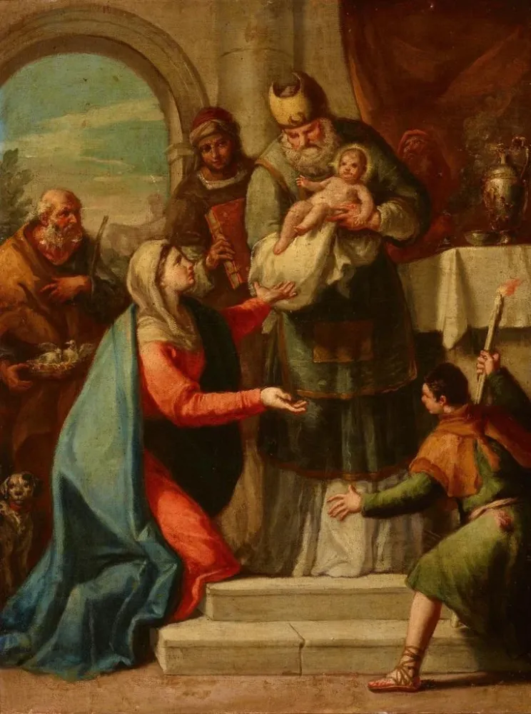Gemälde Präsentation von Jesus im Tempel - Anonym | Kunstdruck