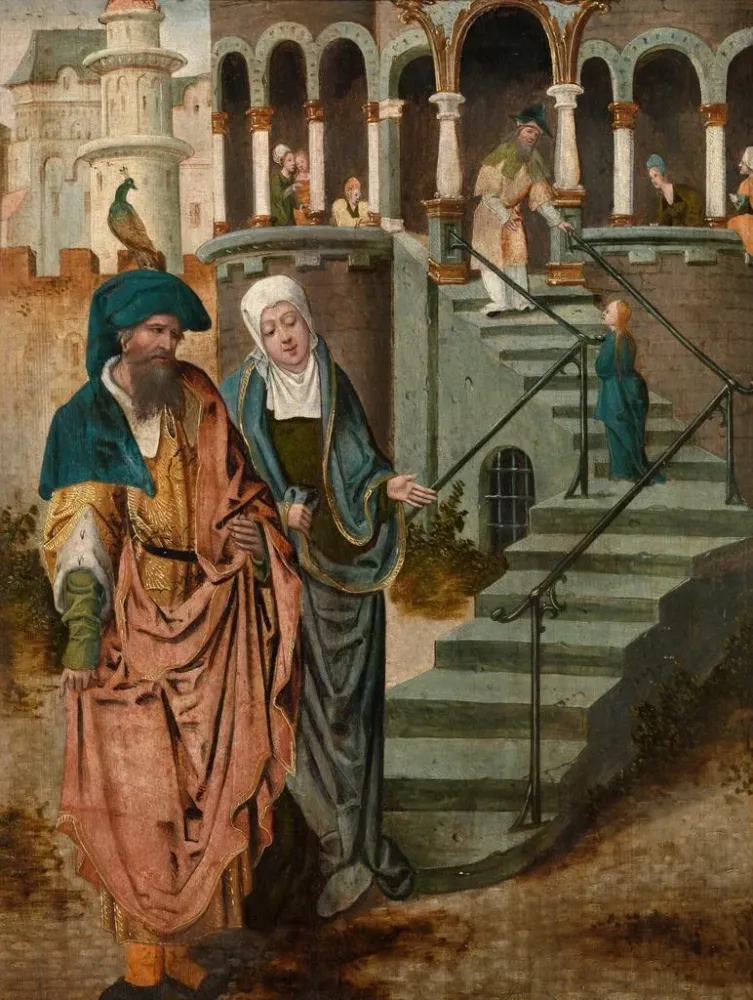 Gemälde Präsentation von Maria im Tempel - Anonym | Kunstdruck