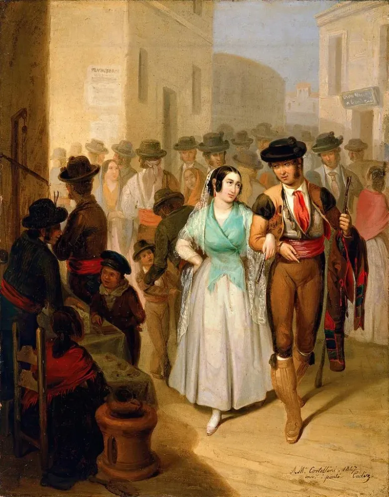 Gemälde Quitter les arènes - Ángel Marí Cortellini Hernández | Kunstdruck