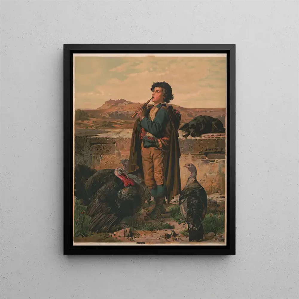 Gemälde Rassemblement du troupeau - . C. Kaufmann | Kunstdruck