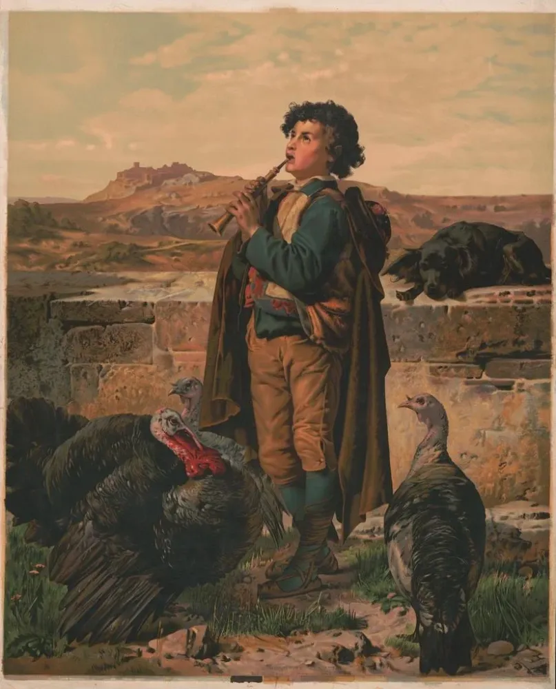 Gemälde Rassemblement du troupeau - . C. Kaufmann | Kunstdruck