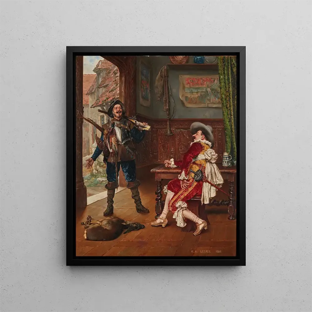 Gemälde Rückkehr der Jagd - Adolphe Alexandre Lesrel | Kunstdruck
