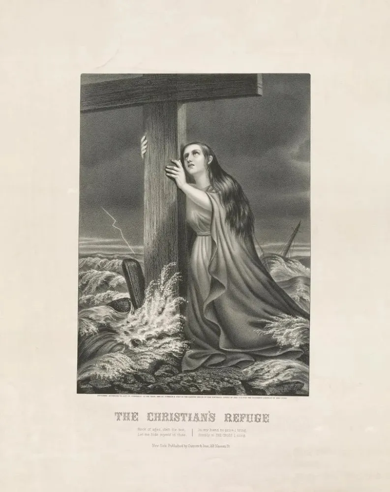 Gemälde Le Refuge des chrétiens - Currier Ives | Kunstdruck